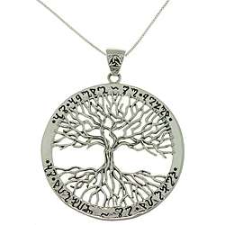   Stone Collection Sterling Silver Tree of Life Necklace  