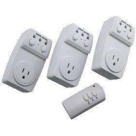 PACK WIRELESS REMOTE CONTROL WALL OUTLETS NEW SEALED  