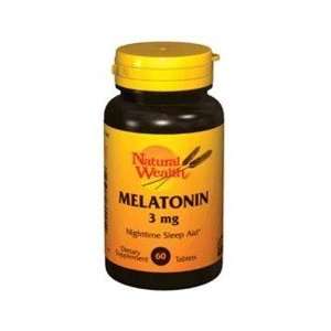  Natural Wealth Melatonin Tablets 3 Mg 60 Health 