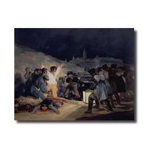 Execution Of The Defenders Of Madrid 3rd May 1808 1814 Giclee Print 
