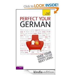Perfect Your German Teach Yourself Teach Yourself (Teach Yourself 