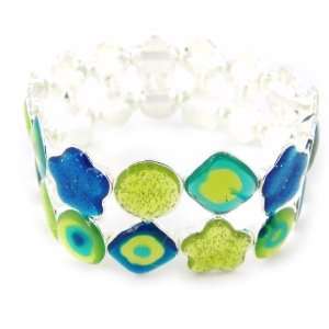    french touch bracelet Les Acidulés blue green. Jewelry