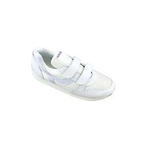   01001003 Womens Easy Closing Running Shoe in White Size 8 Baby