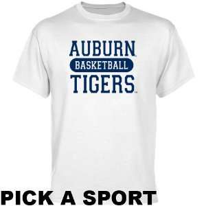    Auburn Tigers White Custom Sport T shirt  