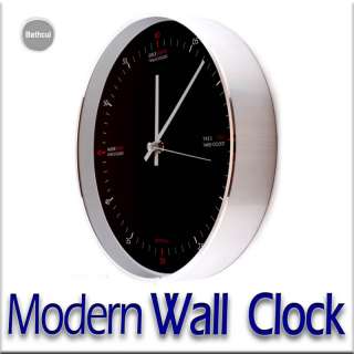 New Modern Silent Round Wall Clock Home Office Bathcul  