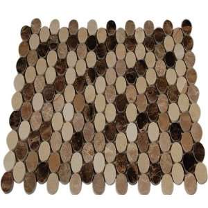    Kinetic Woodlands Ovals 1/4 Sheet Tile Sample