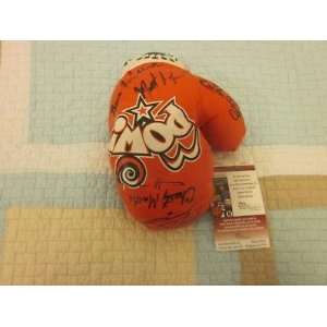 Autographed Boxing Glove Gene Fullmer / Carlos Ortiz / Christy Martin 