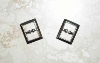 SET OF 2 DOLL BELT BUCKLES, Metal, Gold or Silver, NEW  