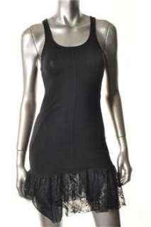 Intimately Free People NEW Black Dress Lace Trim Sale XS  