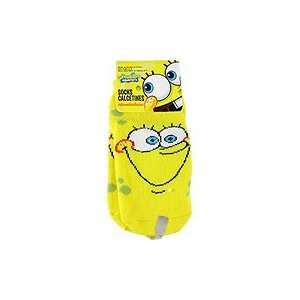  Spongebob Squarepants Yellow Socks Happy Face   1 pair,(Nickelodeon 