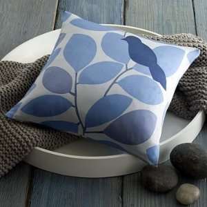   elm Spring Lark Pillow Cover, 16x16, Fossil Blue