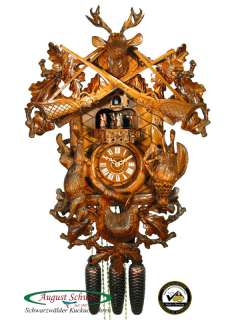 Black Forest Cuckoo Clock 8 Day The Hunting Clock 24  
