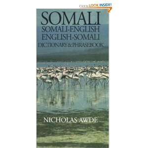  Somali English, English Somali Dictionary and Phrasebook 
