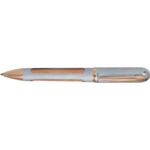  Libelle Chromatic Brushed Chrome And Brass Ballpoint Pen 
