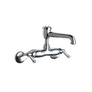  Chicago Faucets 886 CP Wall Mount Service Sink Faucet 