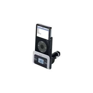 New Black FM Transmitter With Car Adapter For iPod 