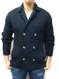 VINCE Men Knit Double Breasted Cardigan Sweater Jacket  