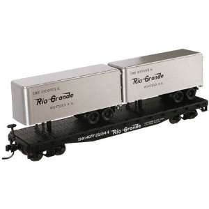   TrainMan 50 Flat w/2 Trailers, D&RGW #22349 ATL37604A Toys & Games