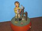 collectible anri wood music box drummer boy camelot expedited shipping