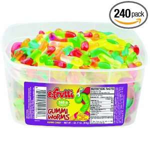 frutti Gummi Worms, 0.32 Ounce, (Pack Grocery & Gourmet Food