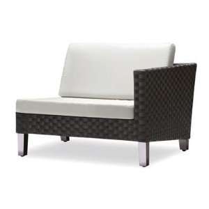  Nuevo Cologne Wicker Cushion Left Arm Patio Lounge Chair 