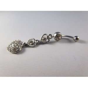  Beautiful Heart Belly Ring 