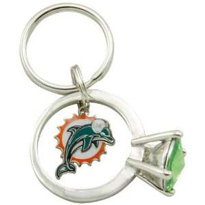    NFL Miami Dolphins Jumbo Bling Ring Keychain