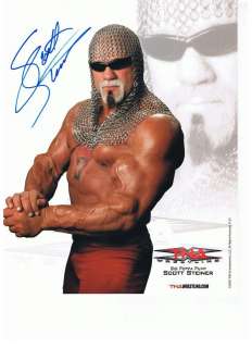 SCOTT STEINER WWE SIGNED TNA OFFICIAL PROMO AUTOGRAPHED  