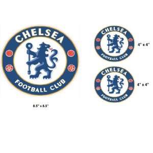  Set of 3   Chelsea Football Club sticker vinyl decal 