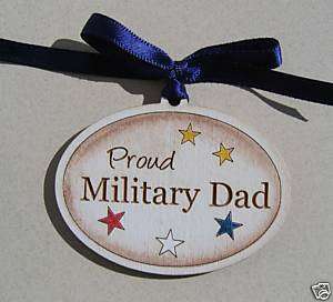 Ornament Proud Military Dad Patriotic Army Navy Hero  