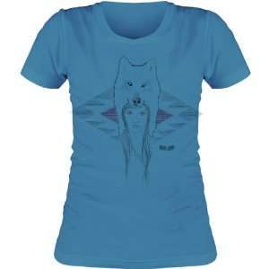  Vestal Wolf Womens Short Sleeve Fashion Shirt   Turquoise 