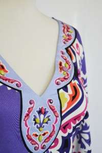 Hale Bob Silk Jersey Dress S 4 6 UK 8 10 NWT $356 Moscow Nights Purple 