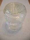 Vintage Clear Ridged Porch Light Lamp Shade Globe Cover  