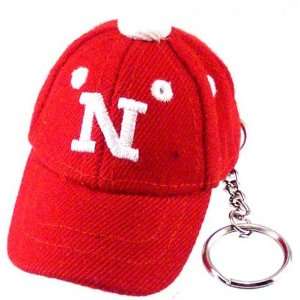    Nebraska Cornhuskers Red Baseball Cap Key Chain