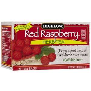 Bigelow Red Raspberry Tea Bags, 20 ct, 3 Grocery & Gourmet Food