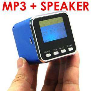 Mini Rechargeable Portable LCD Music  Player Speaker FM Radio USB 