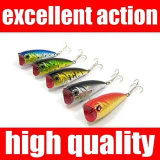 60mm 7g FISHING LURES Popper Lots Lure Crankbaits 052  