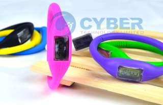 Cute Ion Jelly Silicone Rubber Sports Wrist Watch Color  