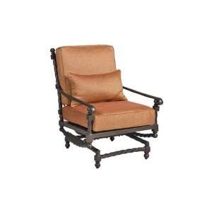   Cushion Arm Spring Patio Lounge Chair Black Patio, Lawn & Garden