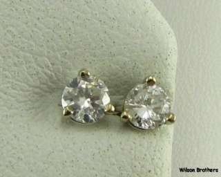 46ctw Genuine DIAMOND STUD Earrings   14k White Gold  