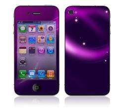Abstract Purple Apple iPhone 4 Skin  