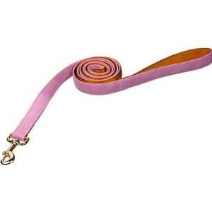  AKC Faux Leather 6 Leash in Pink