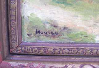 Oil Painting Of Small Farmhouse, Signed Marika  