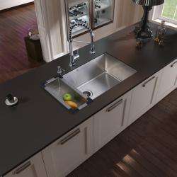   Steel Undermount Kitchen Sink Faucet Combo Set  