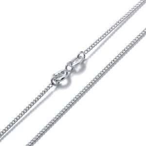  1.89 Grams 18 Inch 925 Sterling Silver Curb Chain FREE 
