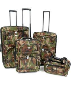 Companions Camouflage 4 piece Luggage Set  
