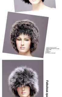 Genuine good quality knit Fox fur hat/cape  