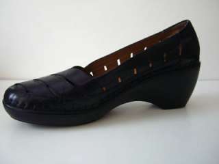 EASY SPIRIT ELISAS Black Leather Shoes Women Size 12  