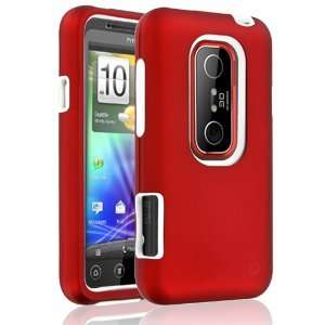  Rapture Elite 42 0130023R Red/White Snap On Case for HTC EVO 3D 