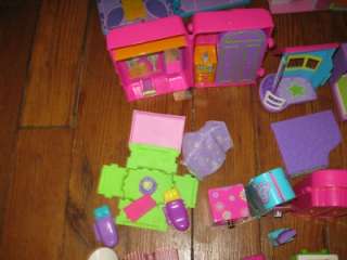 POLLY POCKET DOLLS CLOTHES BUILDINGS POOL CARS PLANE SUPER HUGE TOY 